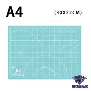 Dụng cụ thủ công bảng lót cắt kỹ thuật tự liền Cutting Mat khổ A4 Xanh Ngọc chất liệu nhựa dẻo