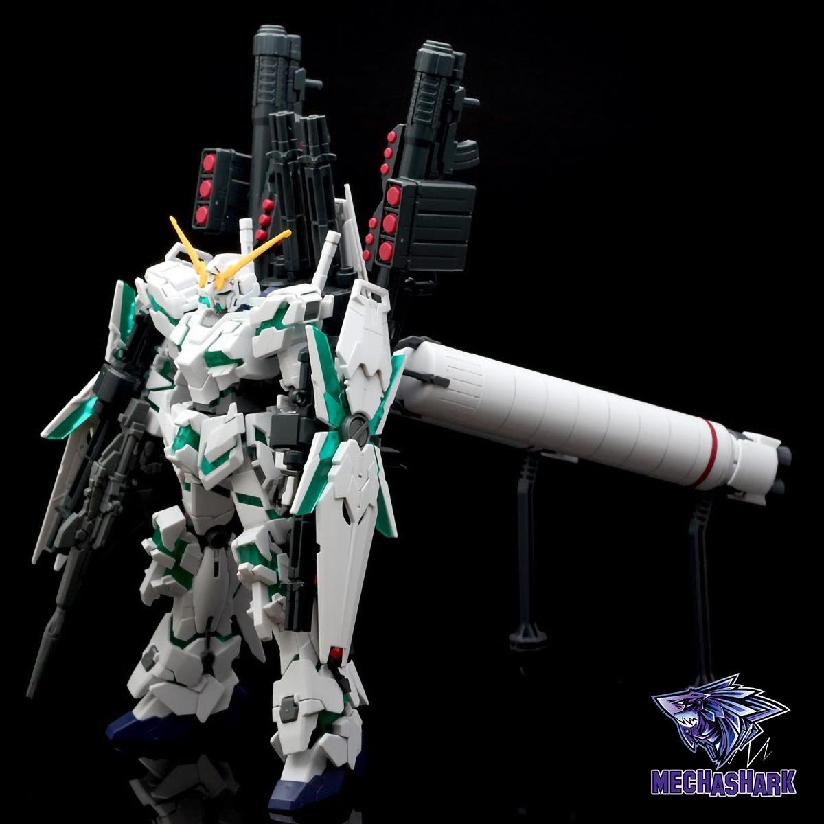 Mô Hình Lắp Ráp HGUC 1/144 Full Armor Unicorn Gundam Destroy Mode Green Frame - Daban 178 Fighter - Robot vũ trụ Universal Century (UC) - Ảnh 3