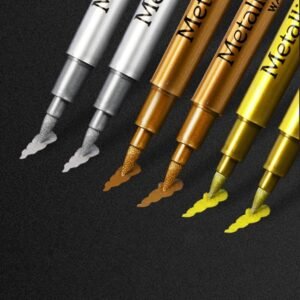 Alternative view of Bút lông đầu cọ màu nhũ ánh kim vàng và bạc Metallic Brush Pen