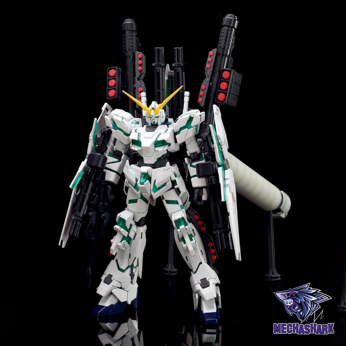Mô Hình Lắp Ráp HGUC 1/144 Full Armor Unicorn Gundam Destroy Mode Green Frame - Daban 178 Fighter - Robot vũ trụ Universal Century (UC) - Ảnh 2