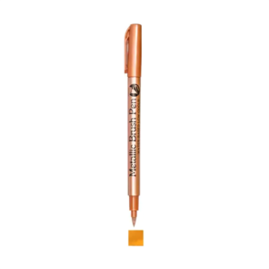 Bút lông đầu cọ màu nhũ ánh kim Metallic Brush Pen - ORANGE