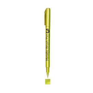 Bút lông đầu cọ màu nhũ ánh kim Metallic Brush Pen - YELLOW GREEN