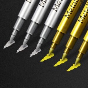Alternative view of Bút lông đầu cọ màu nhũ ánh kim vàng và bạc Metallic Brush Pen